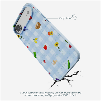 Powder Blue Gingham Farmhouse iPhone Air Case