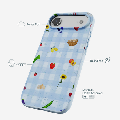 Powder Blue Gingham Farmhouse iPhone Air Case