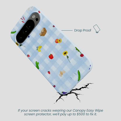 Powder Blue Gingham Farmhouse Google Pixel 10 Pro XL Case