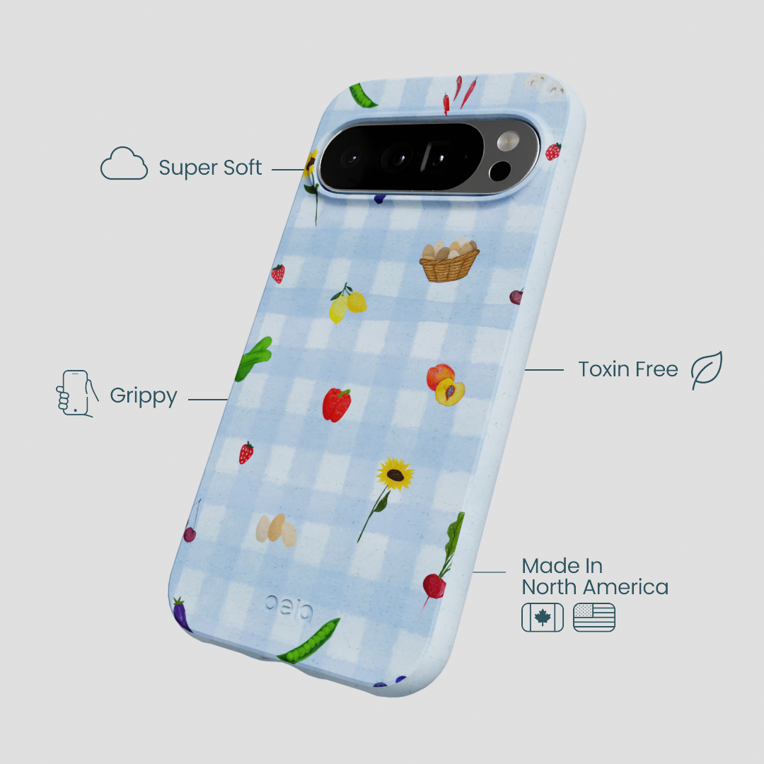 Powder Blue Gingham Farmhouse Google Pixel 10 Pro XL Case
