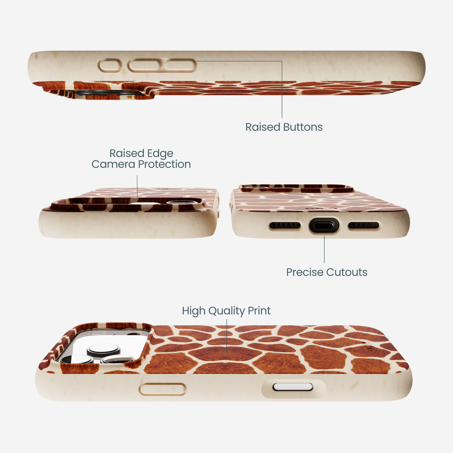 Seashell Giraffe iPhone 17 Pro Max Case