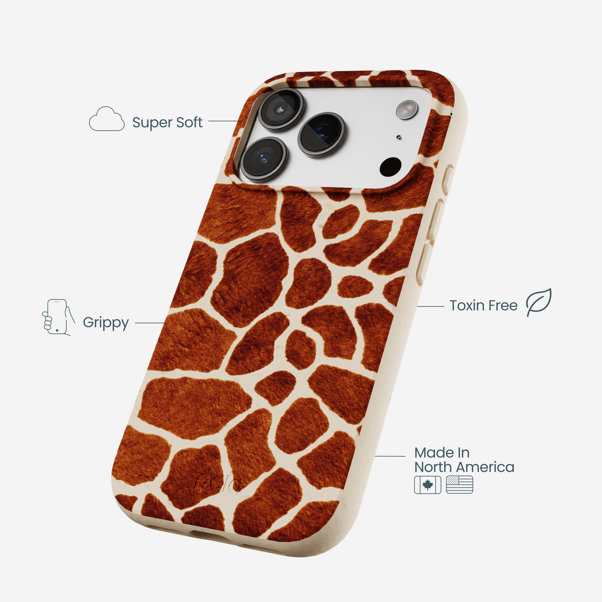 Seashell Giraffe iPhone 17 Pro Case