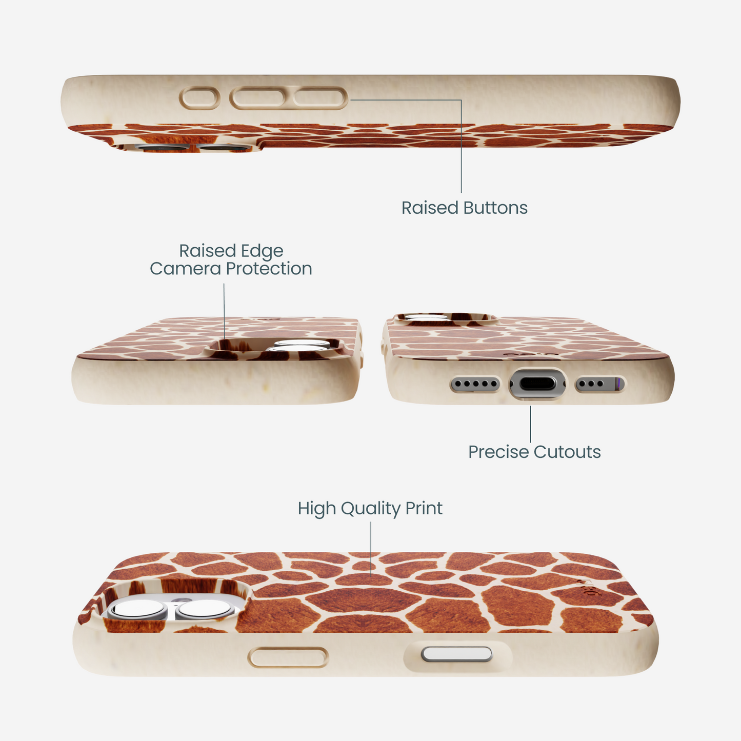 Seashell Giraffe iPhone 17 Case