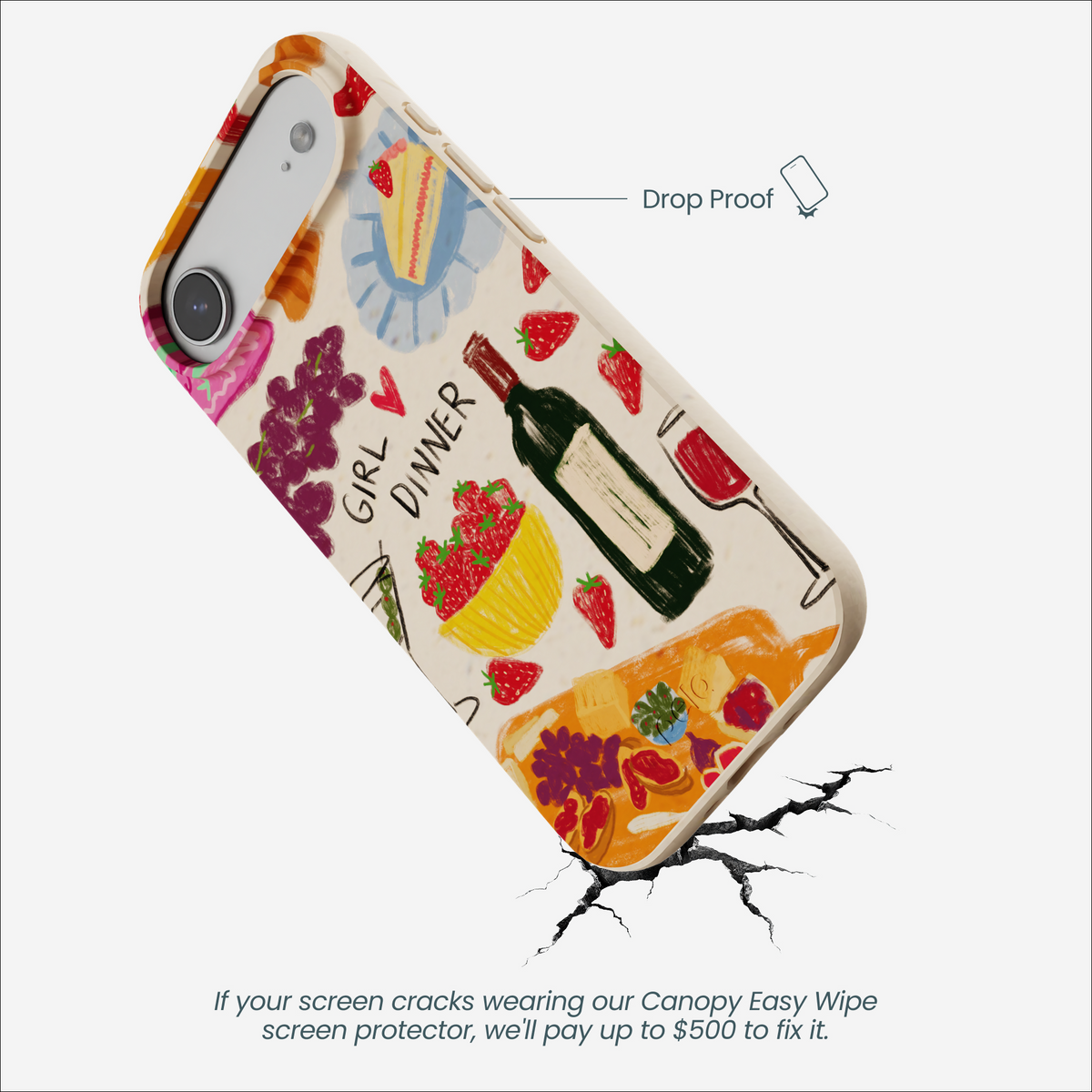 Seashell Girl Dinner iPhone Air Case