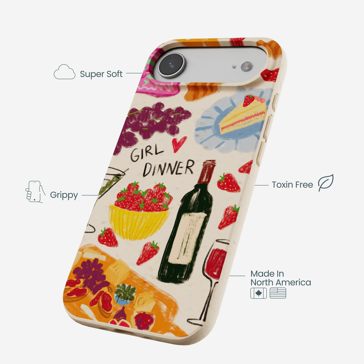 Seashell Girl Dinner iPhone Air Case