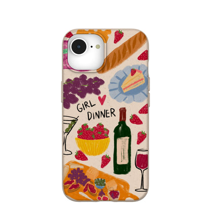 Seashell Girl Dinner iPhone 16e/17e Case