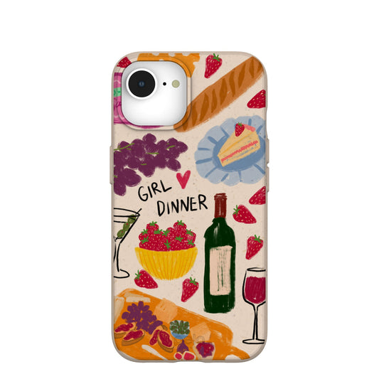 Seashell Girl Dinner iPhone 16e/17e Case