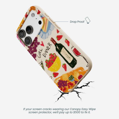 Seashell Girl Dinner iPhone 17 Pro Case
