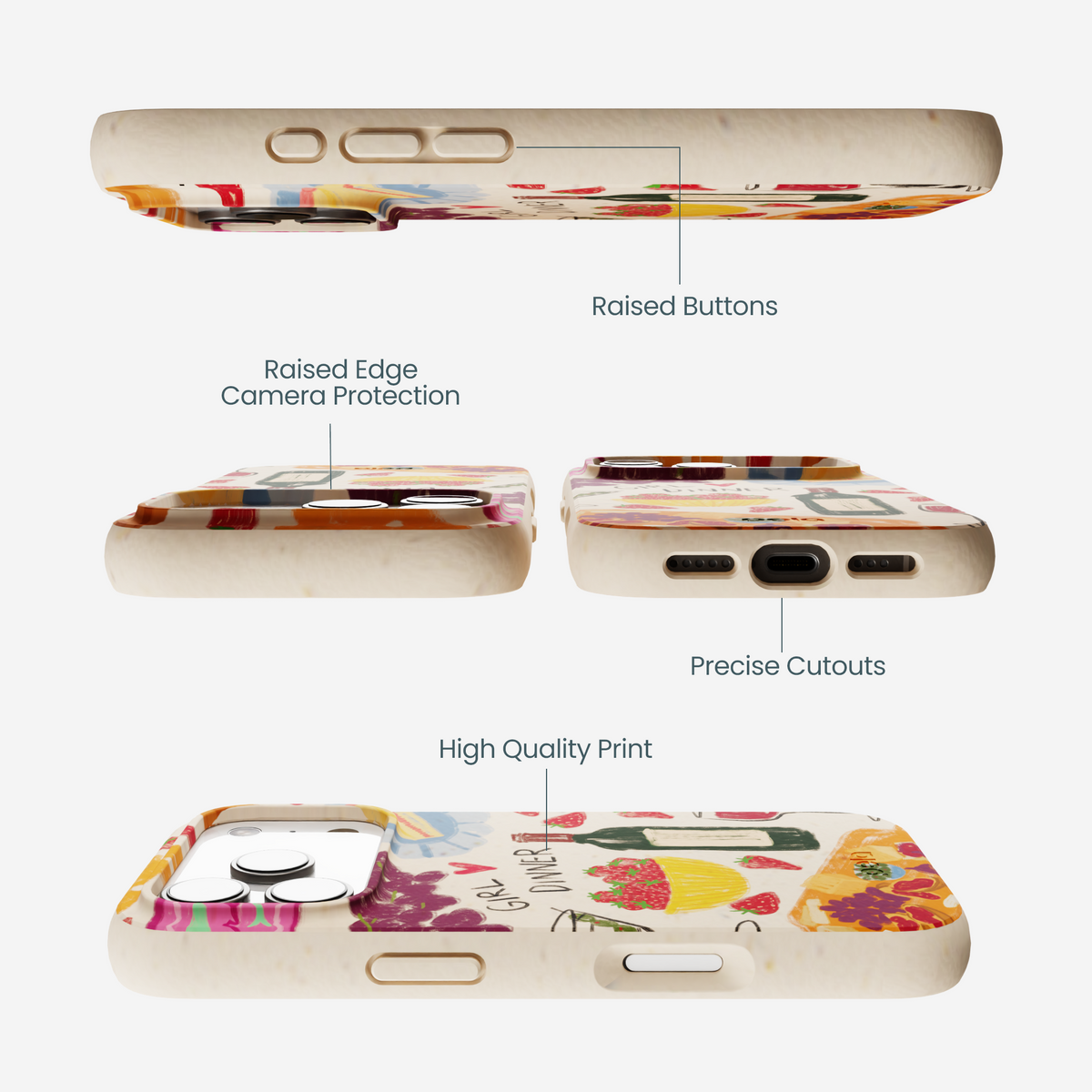 Seashell Girl Dinner iPhone 17 Pro Case