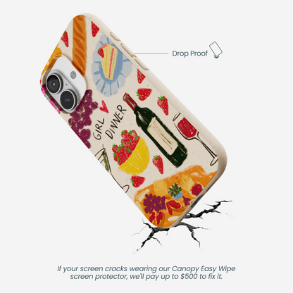 Seashell Girl Dinner iPhone 17 Case