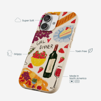 Seashell Girl Dinner iPhone 17 Case