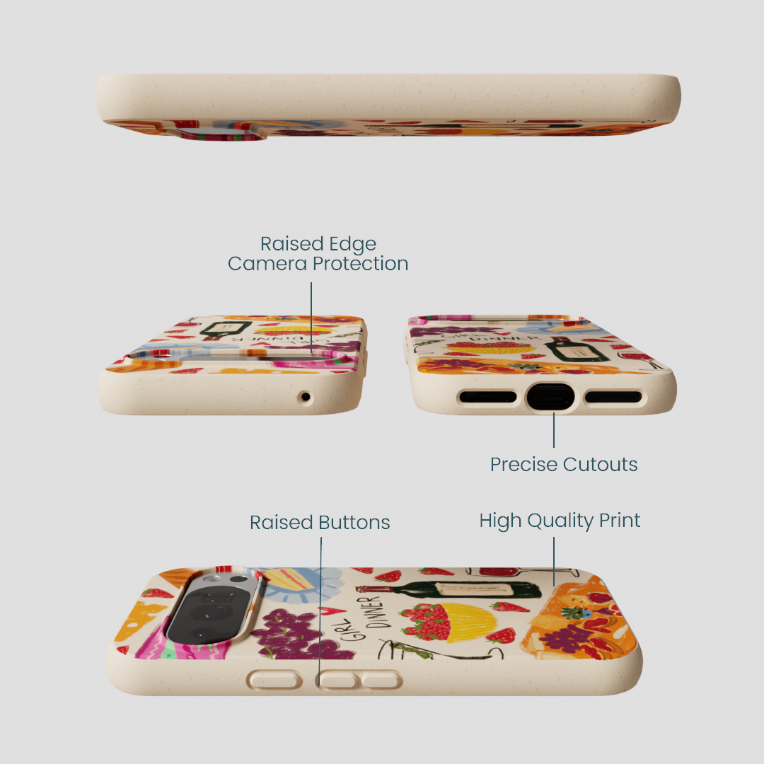 Seashell Girl Dinner Google Pixel 10/10 Pro Case