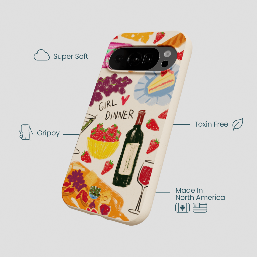Seashell Girl Dinner Google Pixel 10/10 Pro Case