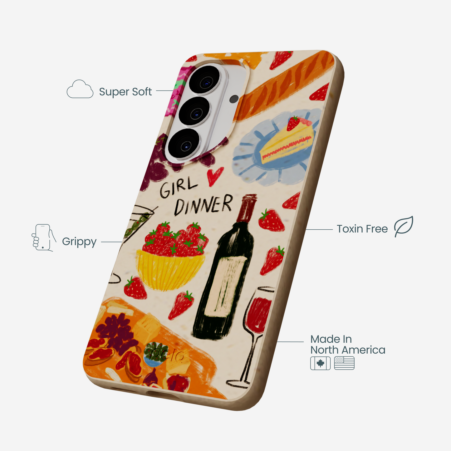 Seashell Girl Dinner Samsung Galaxy S26 Case