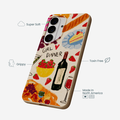 Seashell Girl Dinner Samsung Galaxy S26 Case