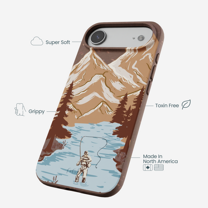 Chocolate Brown Gone Fishing iPhone Air Case