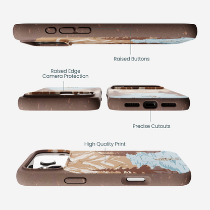 Chocolate Brown Gone Fishing iPhone 17 Pro Max Case