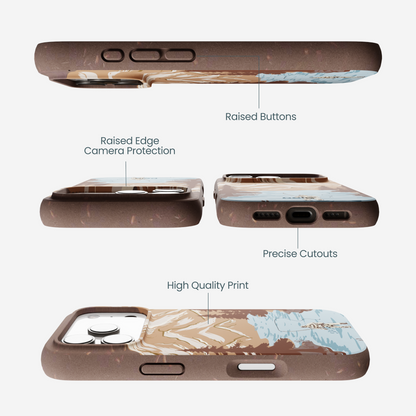 Chocolate Brown Gone Fishing iPhone 17 Pro Case
