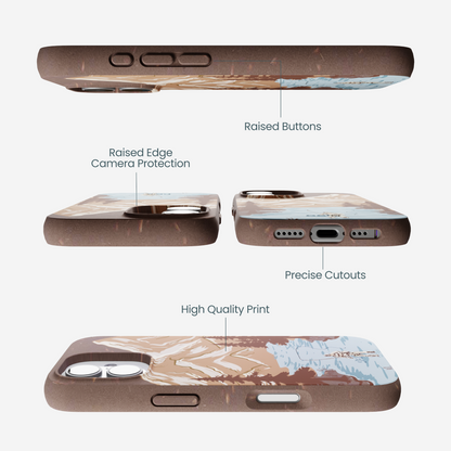 Chocolate Brown Gone Fishing iPhone 17 Case