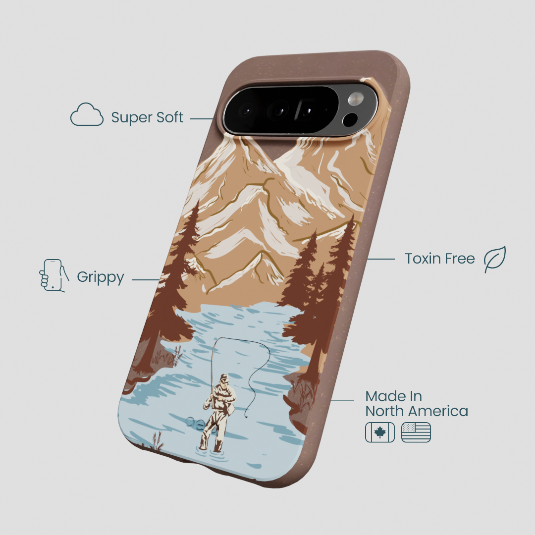 Chocolate Brown Gone Fishing Google Pixel 10 Pro XL Case