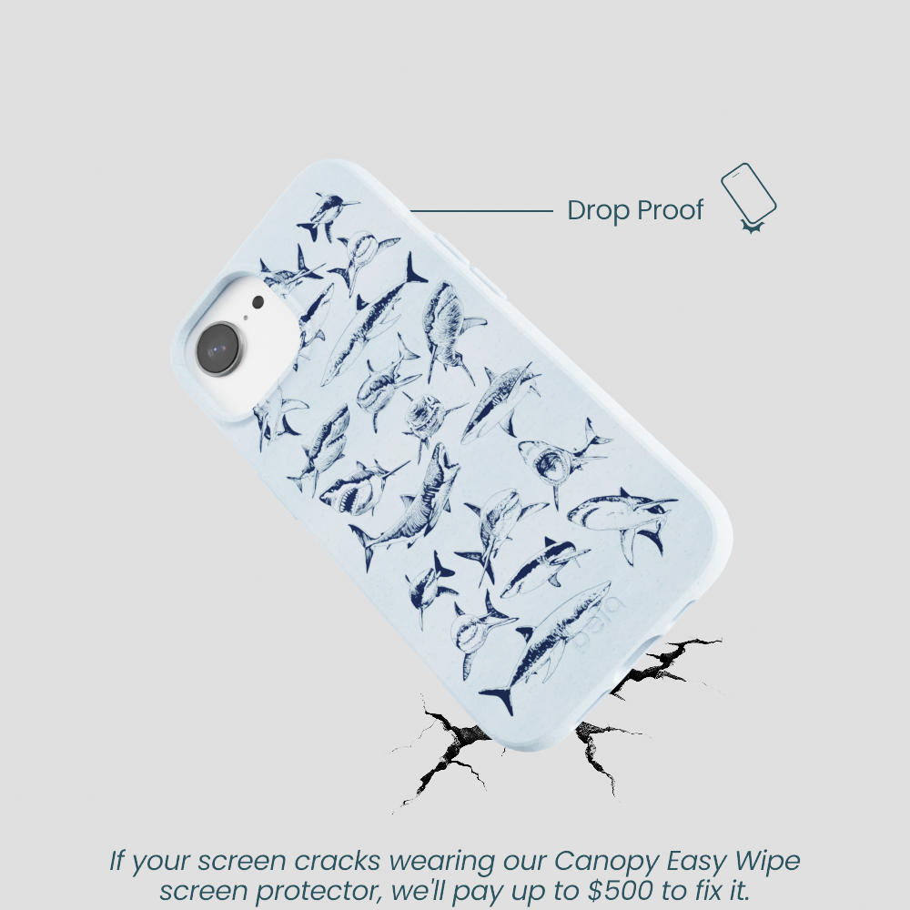 Powder Blue Great White iPhone 16e/17e Case