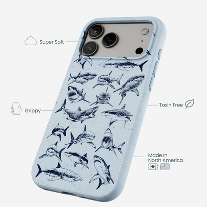 Powder Blue Great White iPhone 17 Pro Max Case