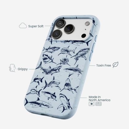 Powder Blue Great White iPhone 17 Pro Case