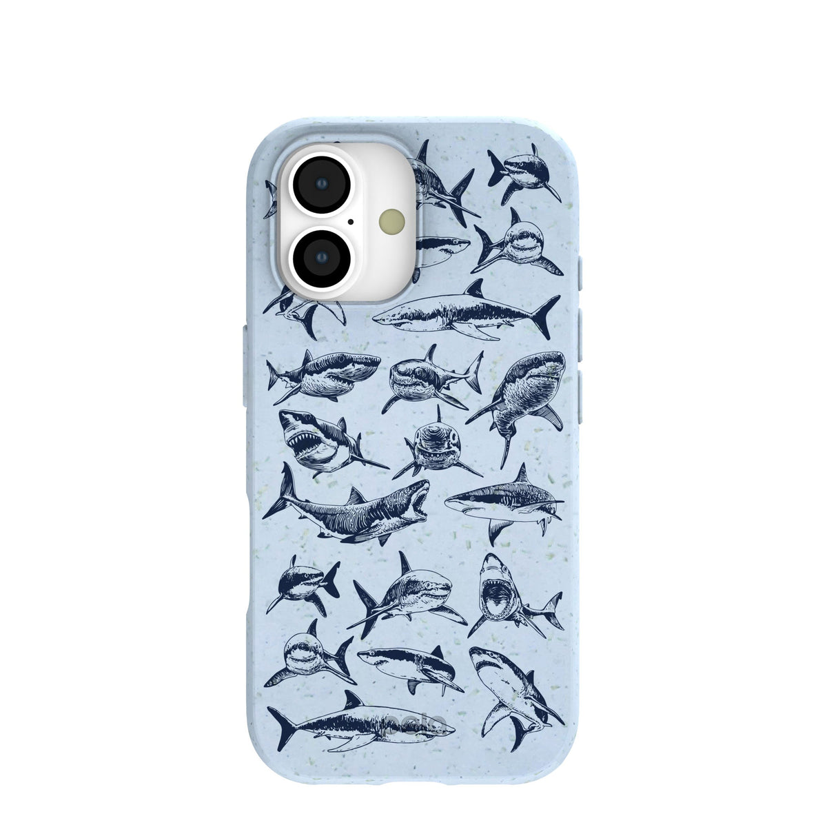 Powder Blue Great White iPhone 17 Case