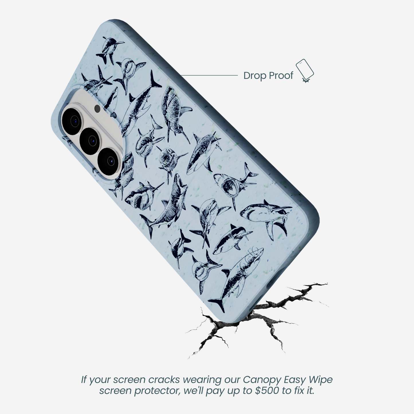 Powder Blue Great White Samsung Galaxy S26 Case