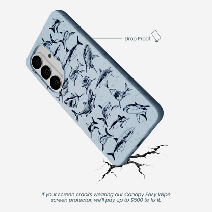 Powder Blue Great White Samsung Galaxy S26 Case