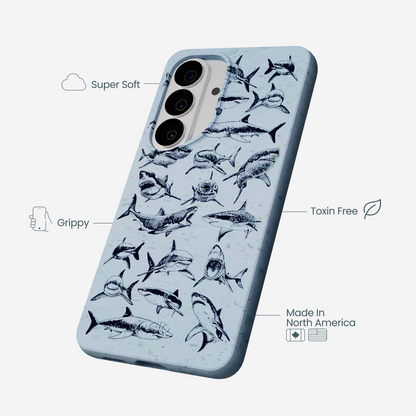 Powder Blue Great White Samsung Galaxy S26 Case