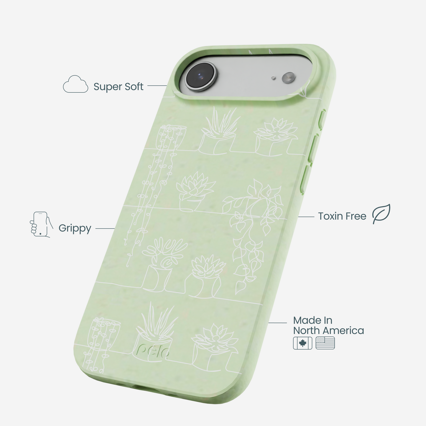 Sage Green Green Cascade iPhone Air Case