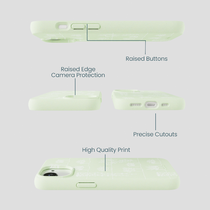 Sage Green Green Cascade iPhone 16e/17e Case
