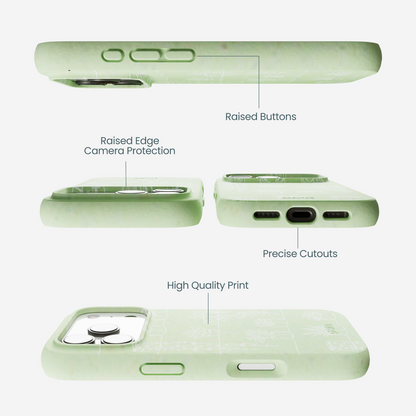 Sage Green Green Cascade iPhone 17 Pro Case