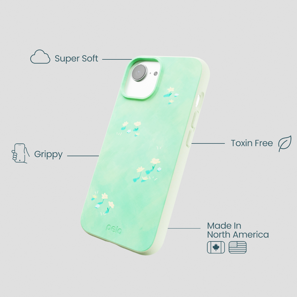 Sage Green Green Fields iPhone 16e/17e Case