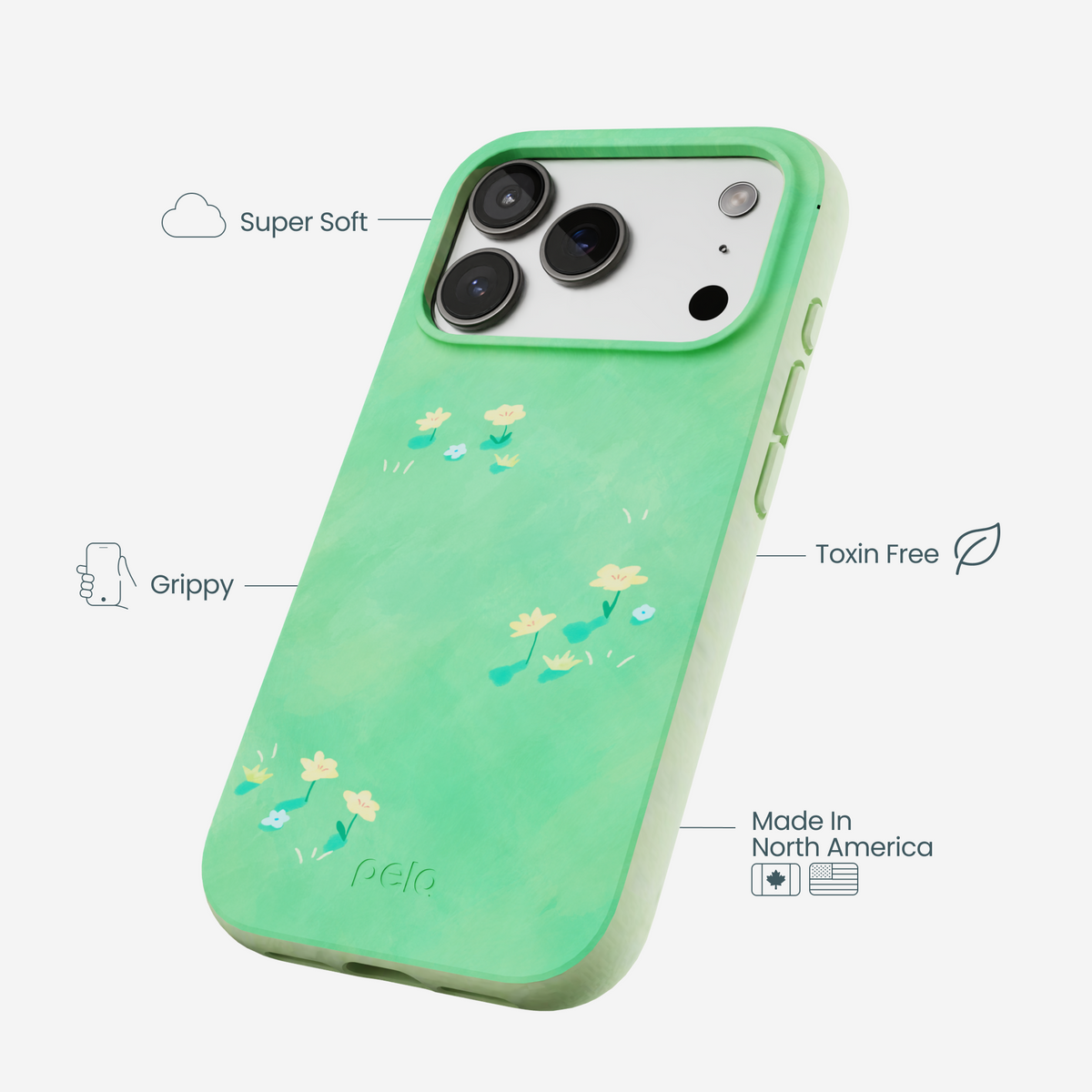 Sage Green Green Fields iPhone 17 Pro Case