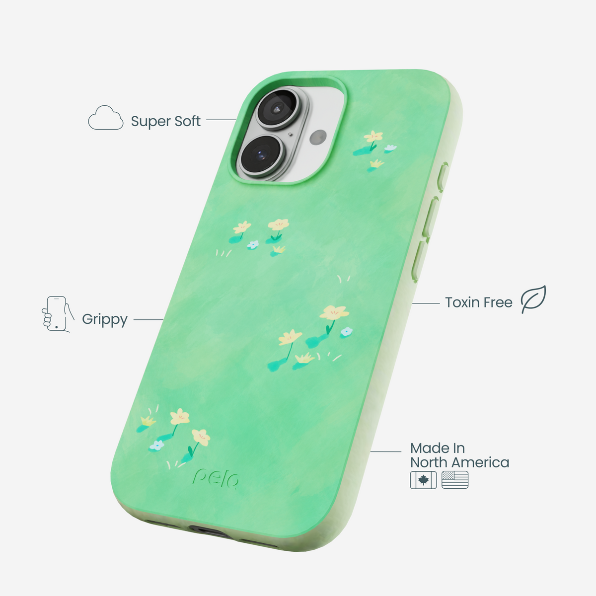 Sage Green Green Fields iPhone 17 Case