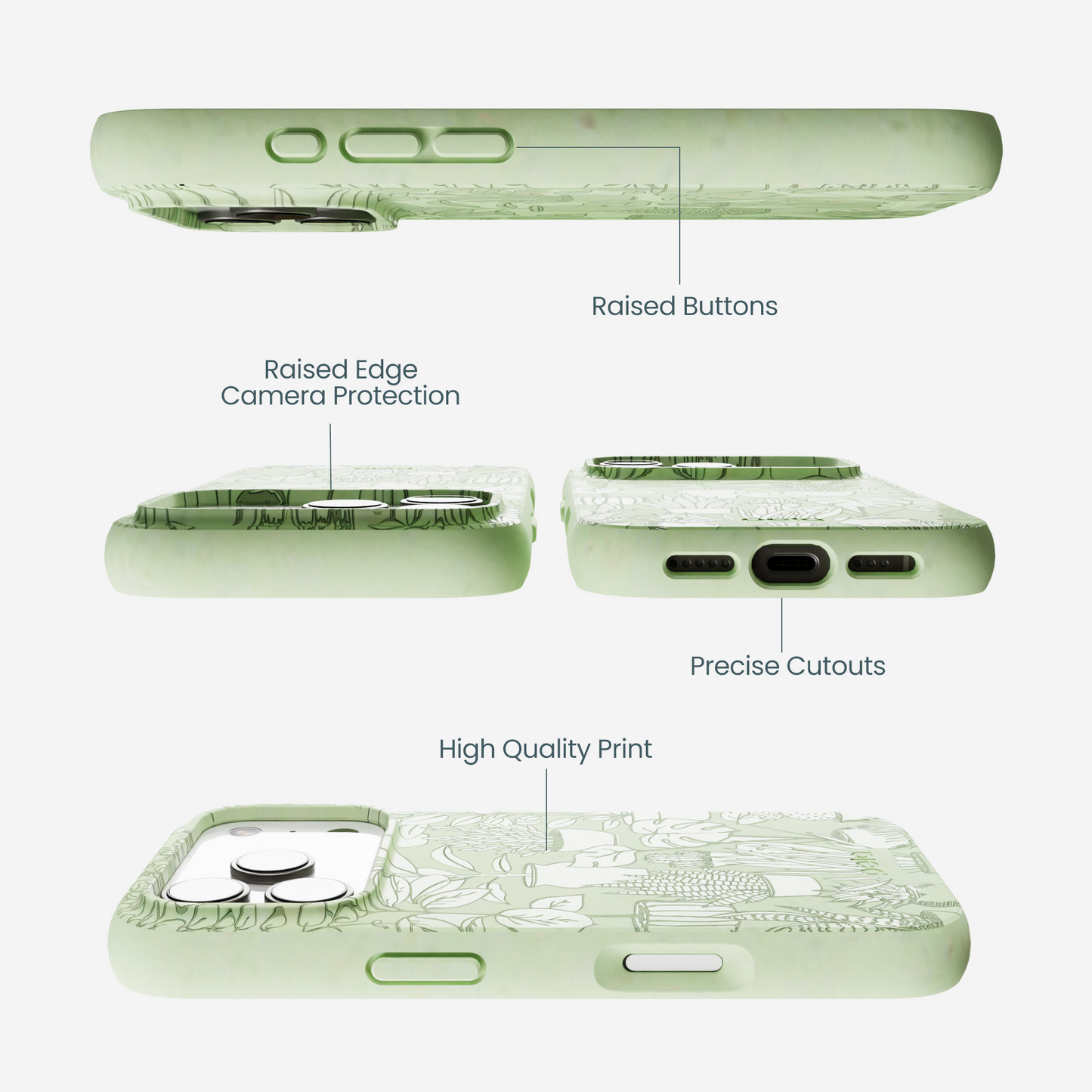 Sage Green Green Oasis iPhone 17 Pro Case