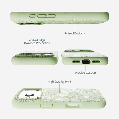 Sage Green Green Oasis iPhone 17 Pro Case