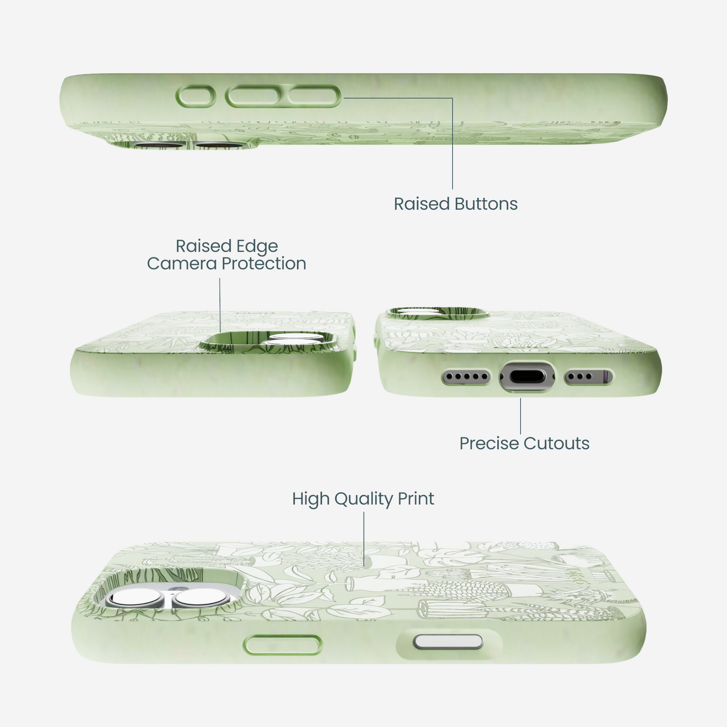 Sage Green Green Oasis iPhone 17 Case