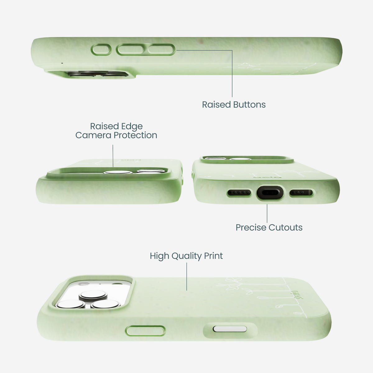 Sage Green Grow and Flourish iPhone 17 Pro Case
