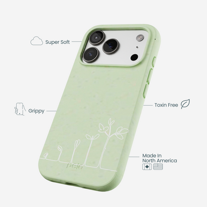 Sage Green Grow and Flourish iPhone 17 Pro Case