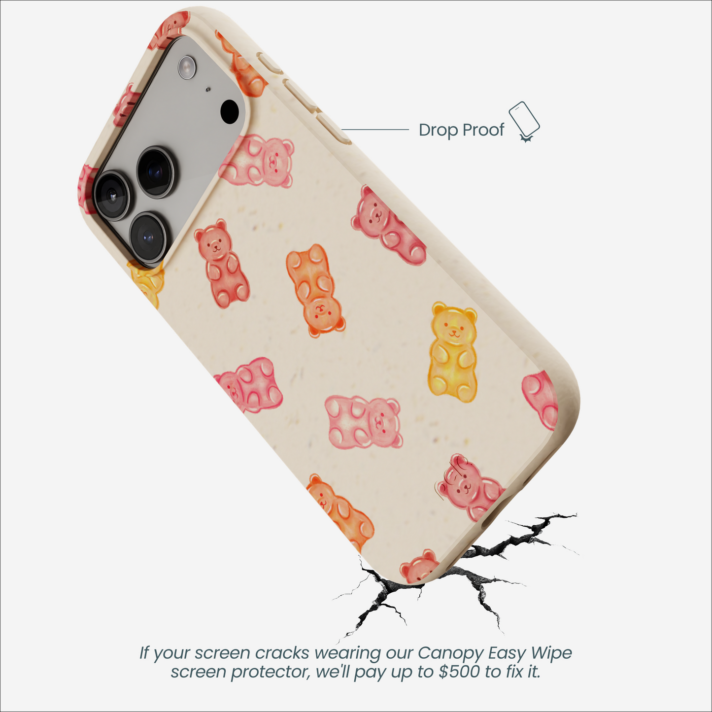 Seashell Gummy Bears iPhone 17 Pro Max Case