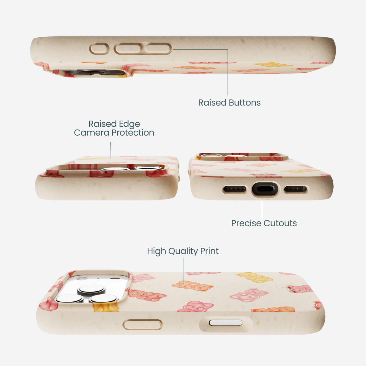 Seashell Gummy Bears iPhone 17 Pro Case