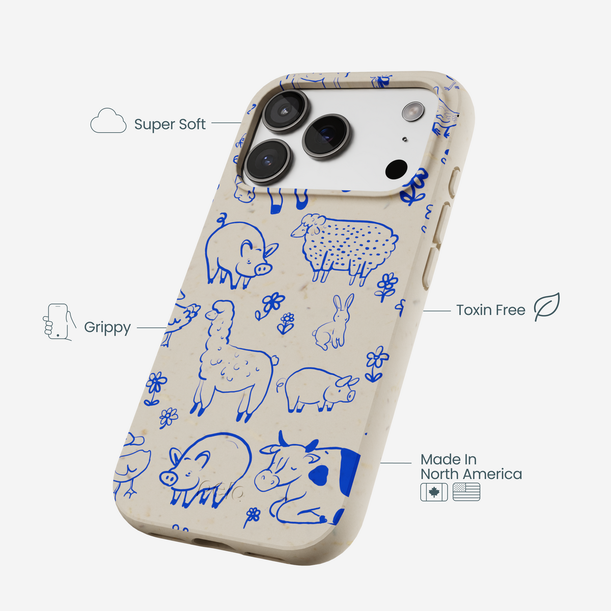 London Fog Happy Farmyard iPhone 17 Pro Case