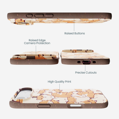 Chocolate Brown Happy Hamsters iPhone Air Case