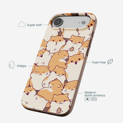 Chocolate Brown Happy Hamsters iPhone Air Case