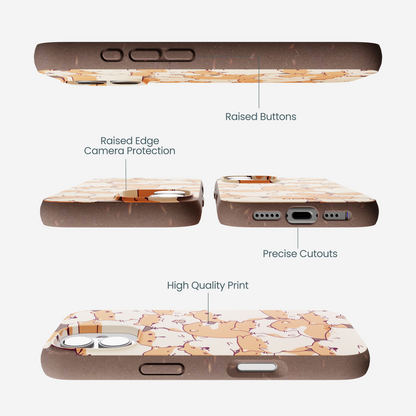 Chocolate Brown Happy Hamsters iPhone 17 Case