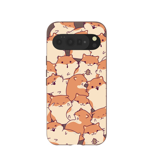 Chocolate Brown Happy Hamsters Google Pixel 10 Pro XL Case