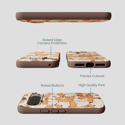 Chocolate Brown Happy Hamsters Google Pixel 10/10 Pro Case